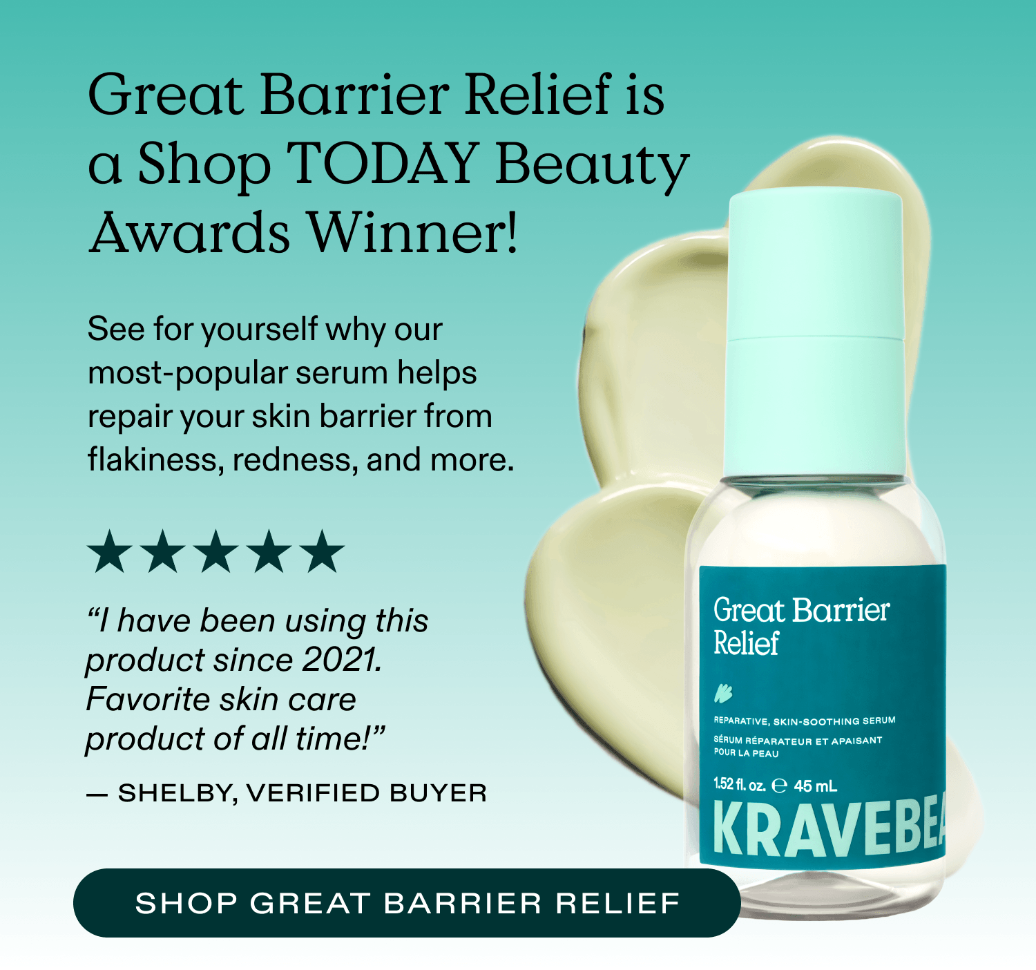 Great Barrier Relief is a Shop TODAY Beauty Awards Winner