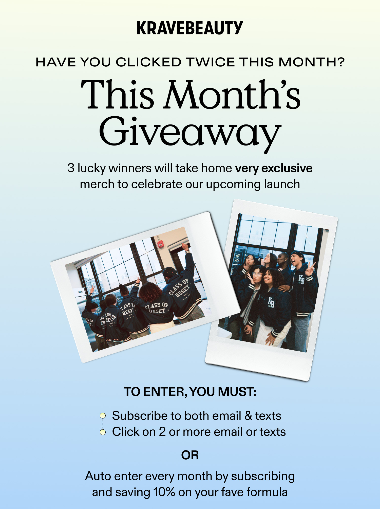 This Month's Giveaway