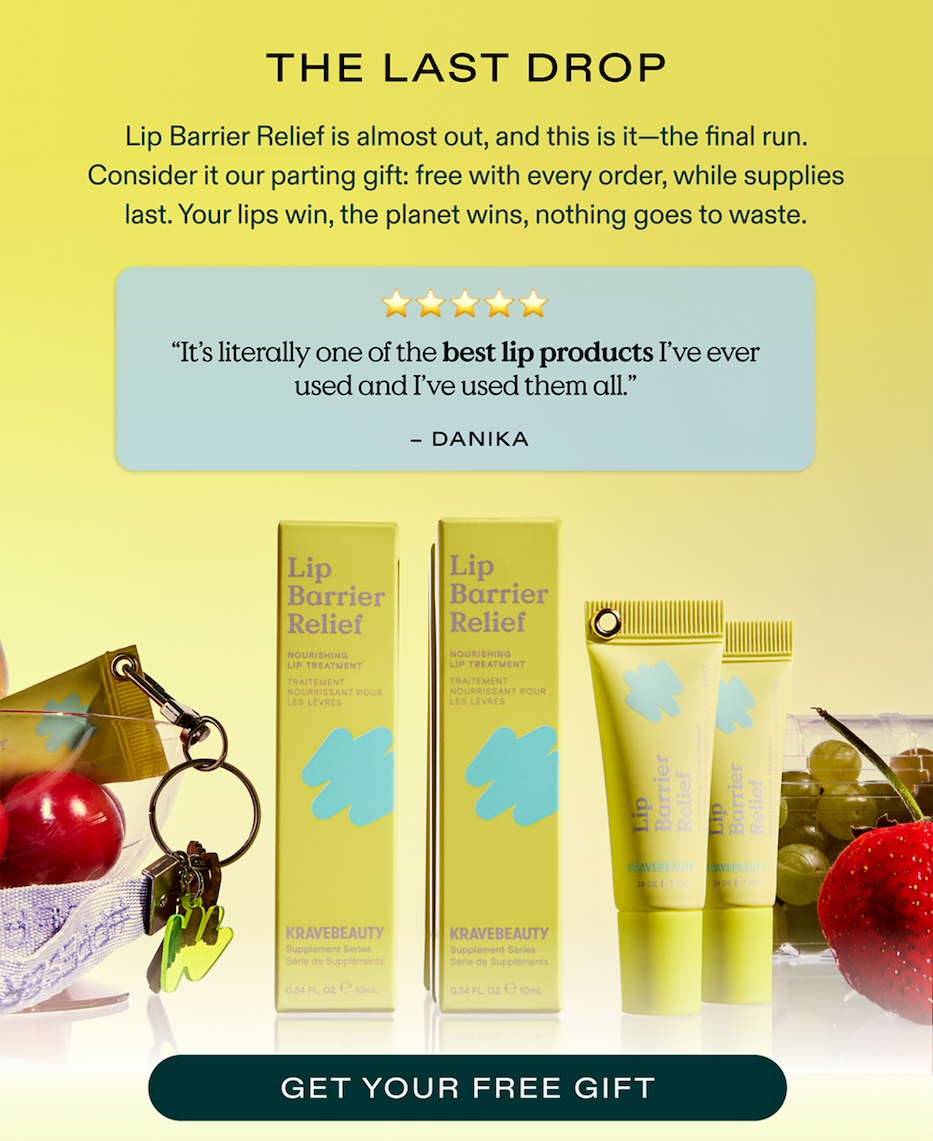 The Last Drop - Lip Barrier Relief is Almost Sold Out!