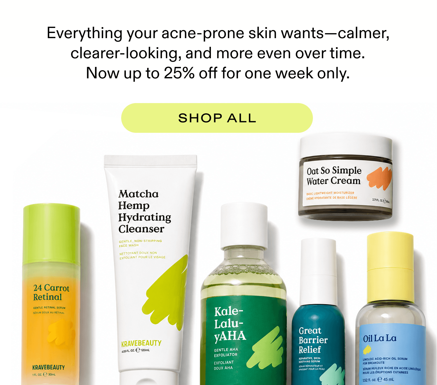 Shop for your acne-prone skin, now up to 25% off - Shop now