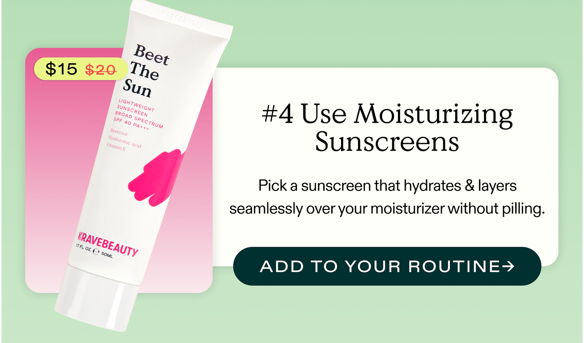 #4 Use Moisturizing Sunscreens