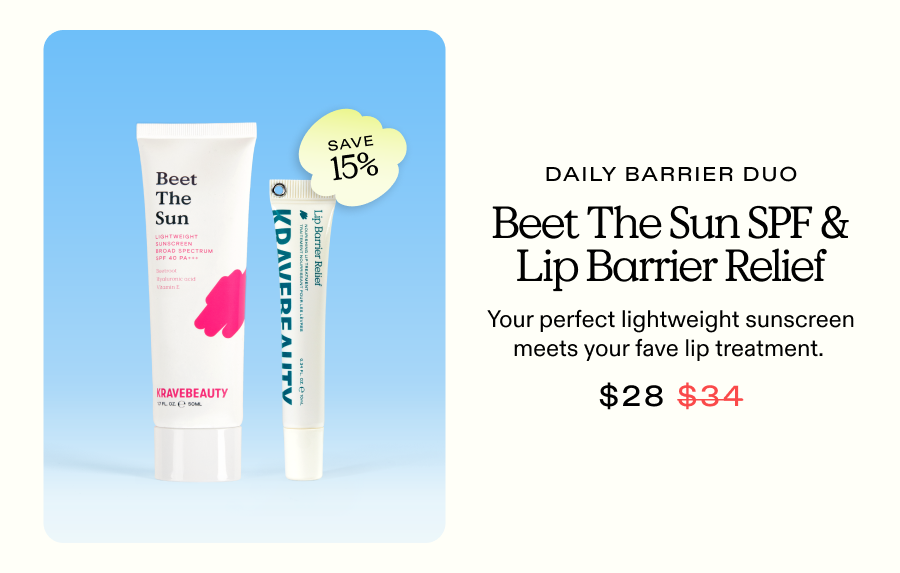 Daily Barrier Duo: Beet the Sun SPF and Lip Barrier Relief