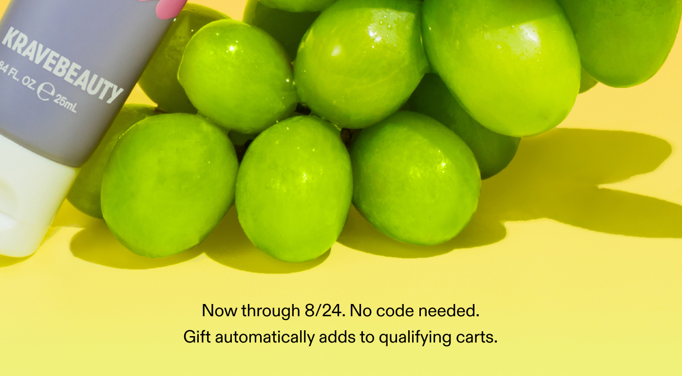 Now through 8/24. No code needed. Gift automatically adds to qualifying carts.