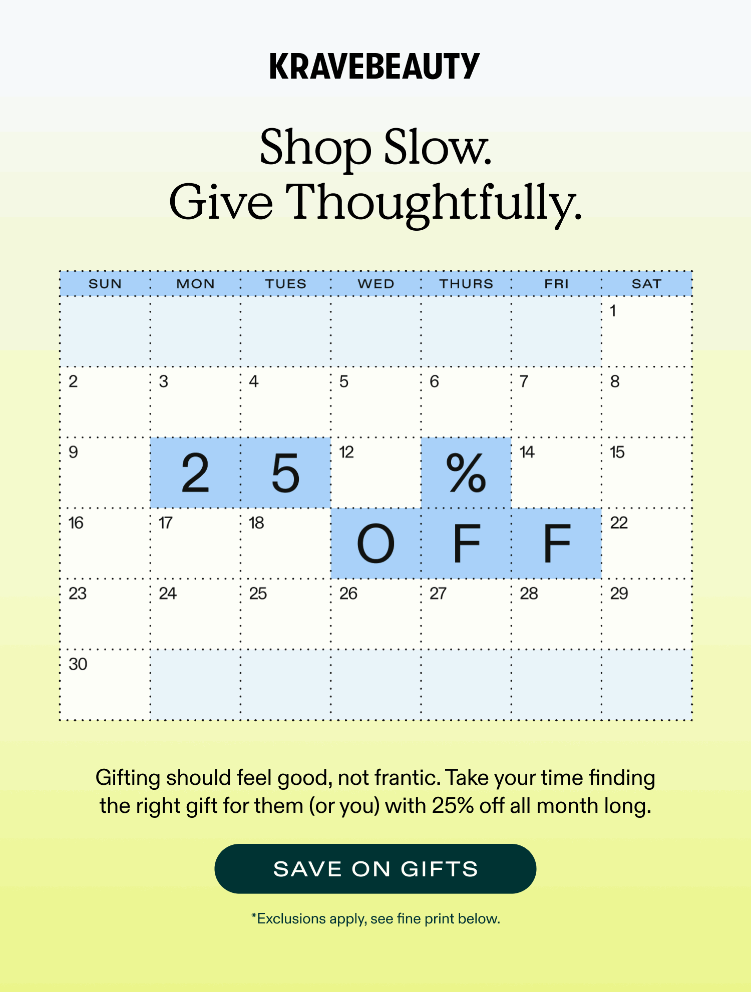Shop Slow. Give thoughtfully.