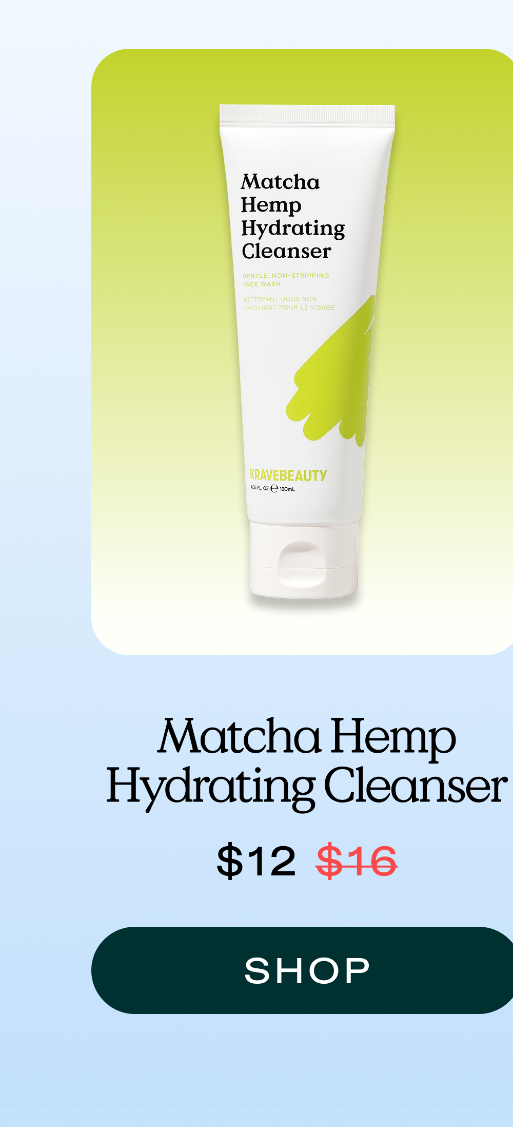 Matcha Hemp Hydrating Cleanser