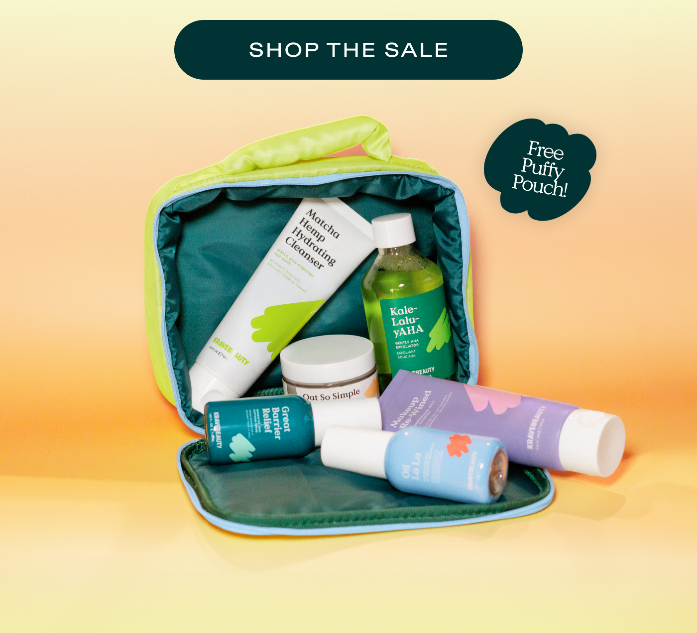 Shop The Sale  |  Free Puffy Pouch!