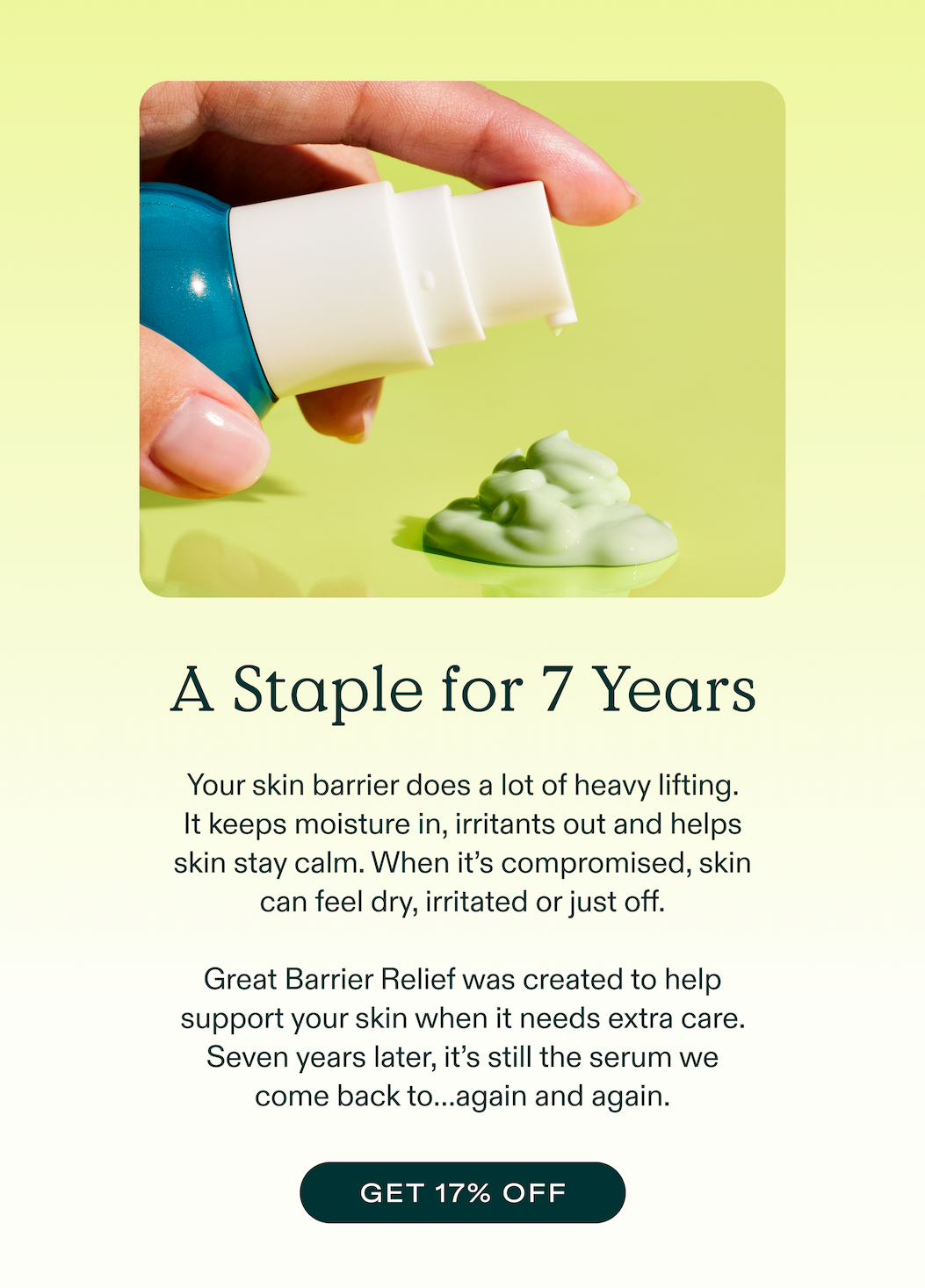 A staple for 7 years