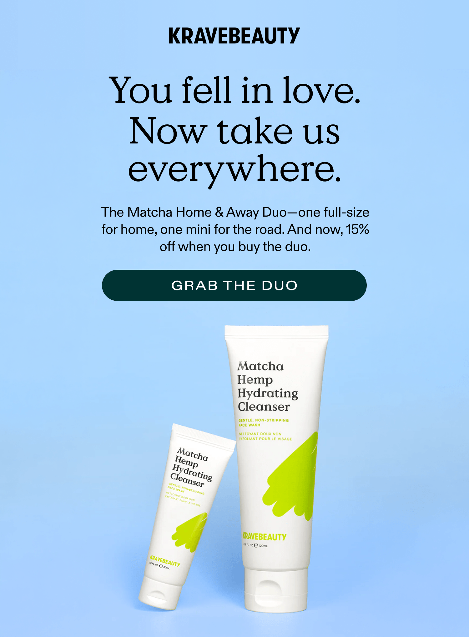 Now take us everywhere. Meet the Matcha Home & Away Duo