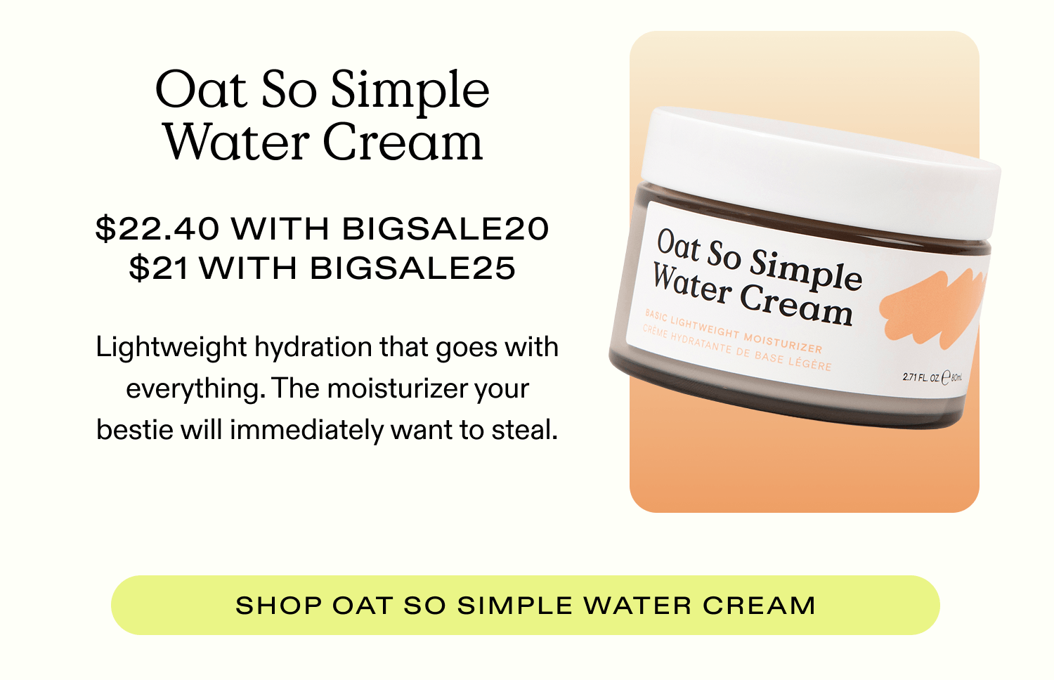 Shop Oat So Simple Water Cream