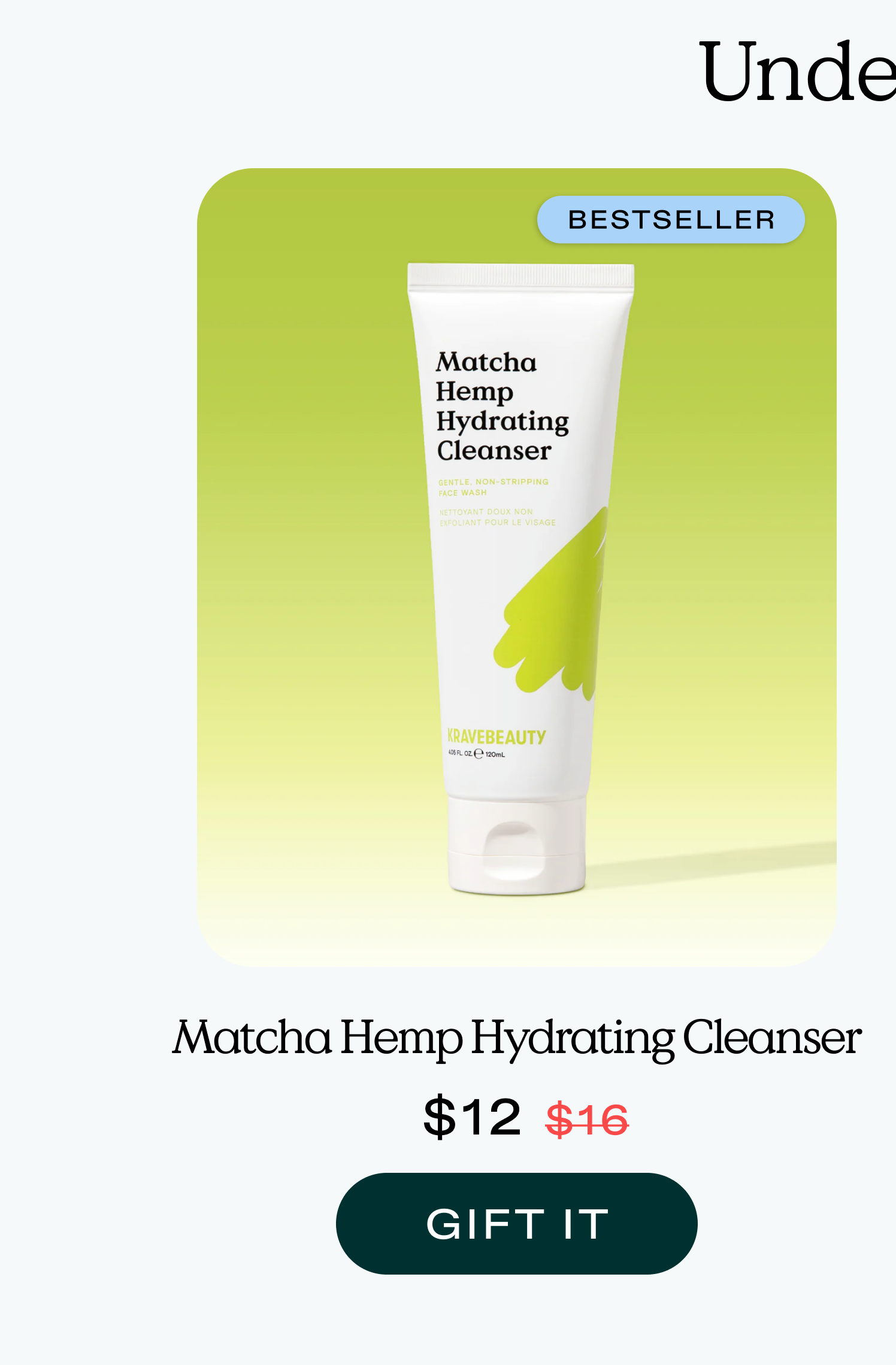 Matcha Hemp Hydrating Cleanser