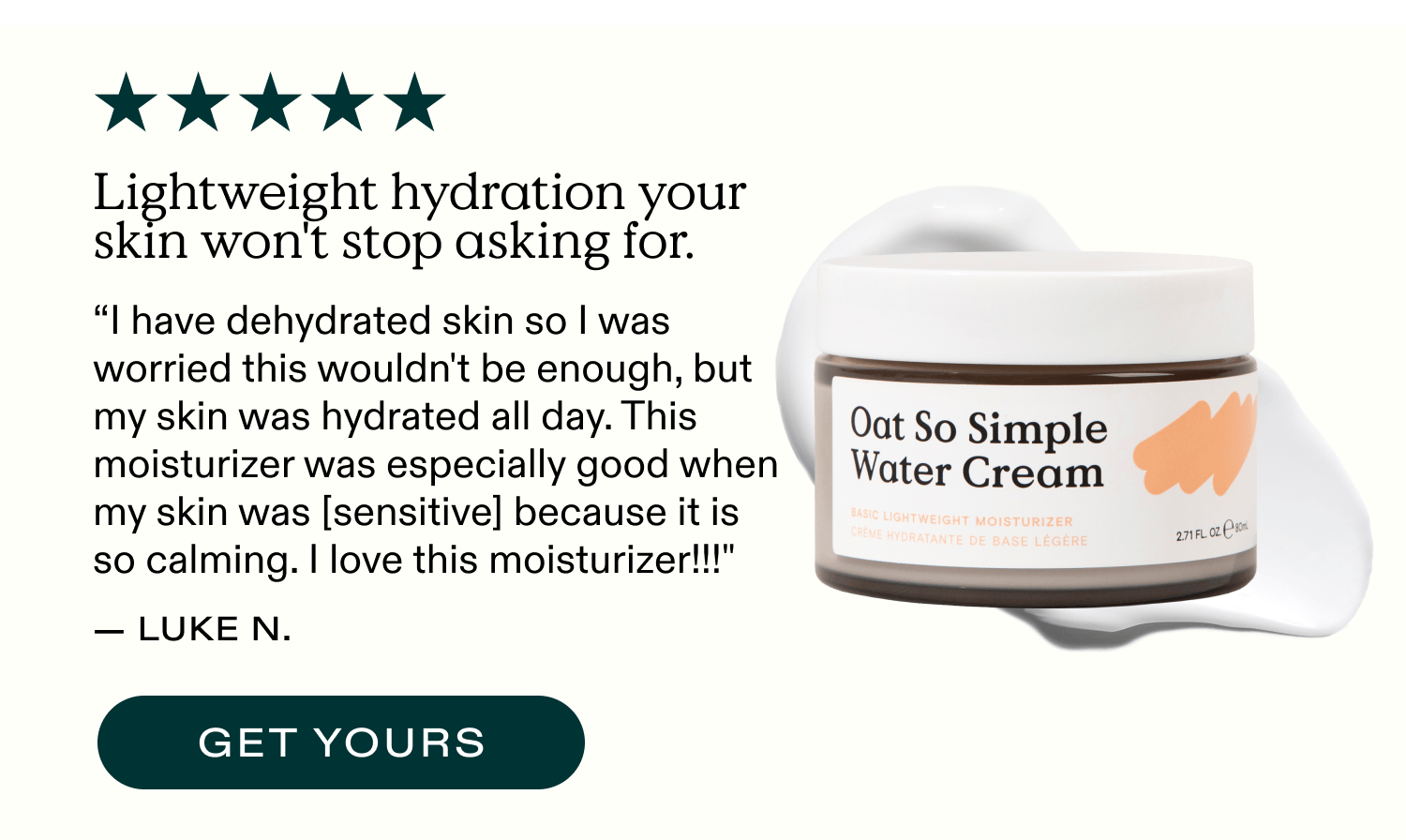 Oat So Simple Water Cream