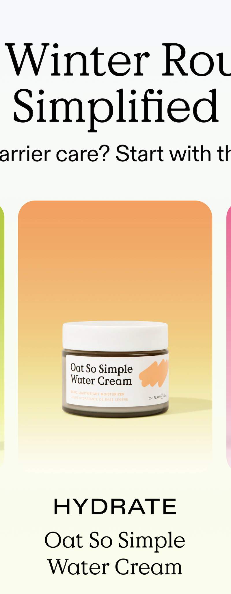 Oat So Simple Water Cream