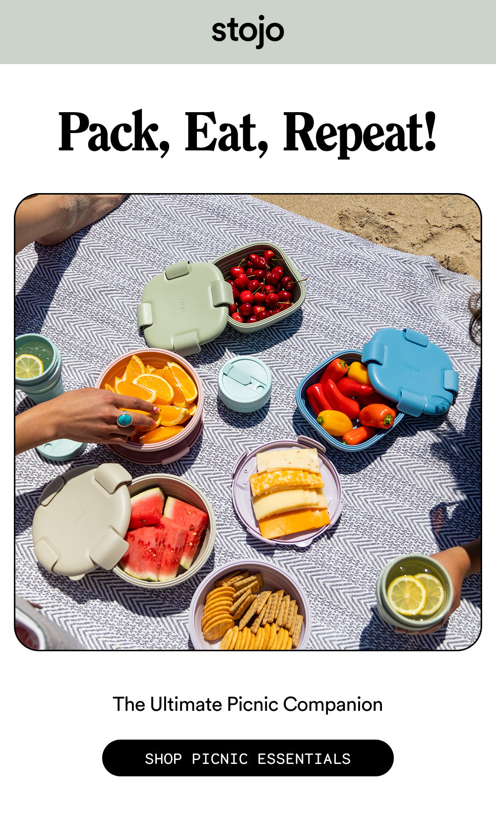 Pack, Eat, Repeat! The Ultimate Picnic Companion. Shop Picnic Essentials