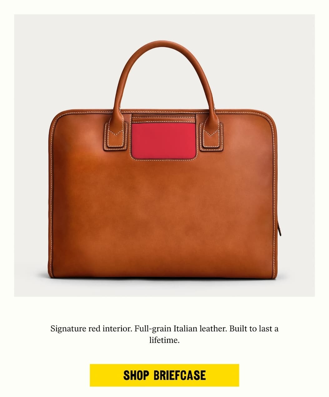 an image of a large brown bag with a handle and a handle