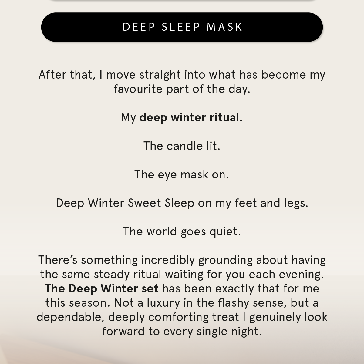 Join our founder in wintering properly