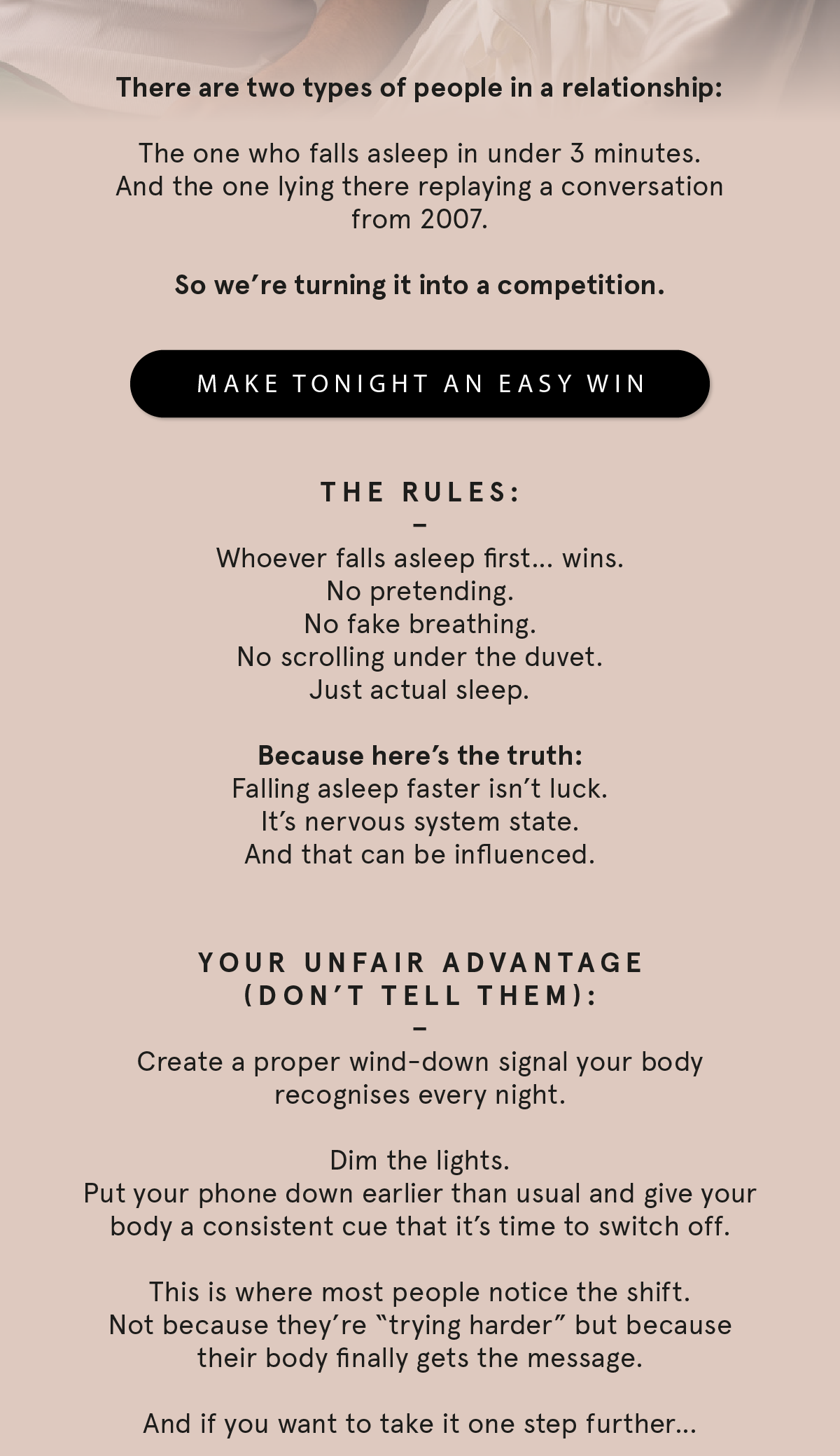 The secret cheat to winning (yes, really)