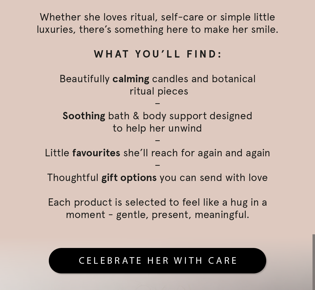 A moment for the woman who holds it all together