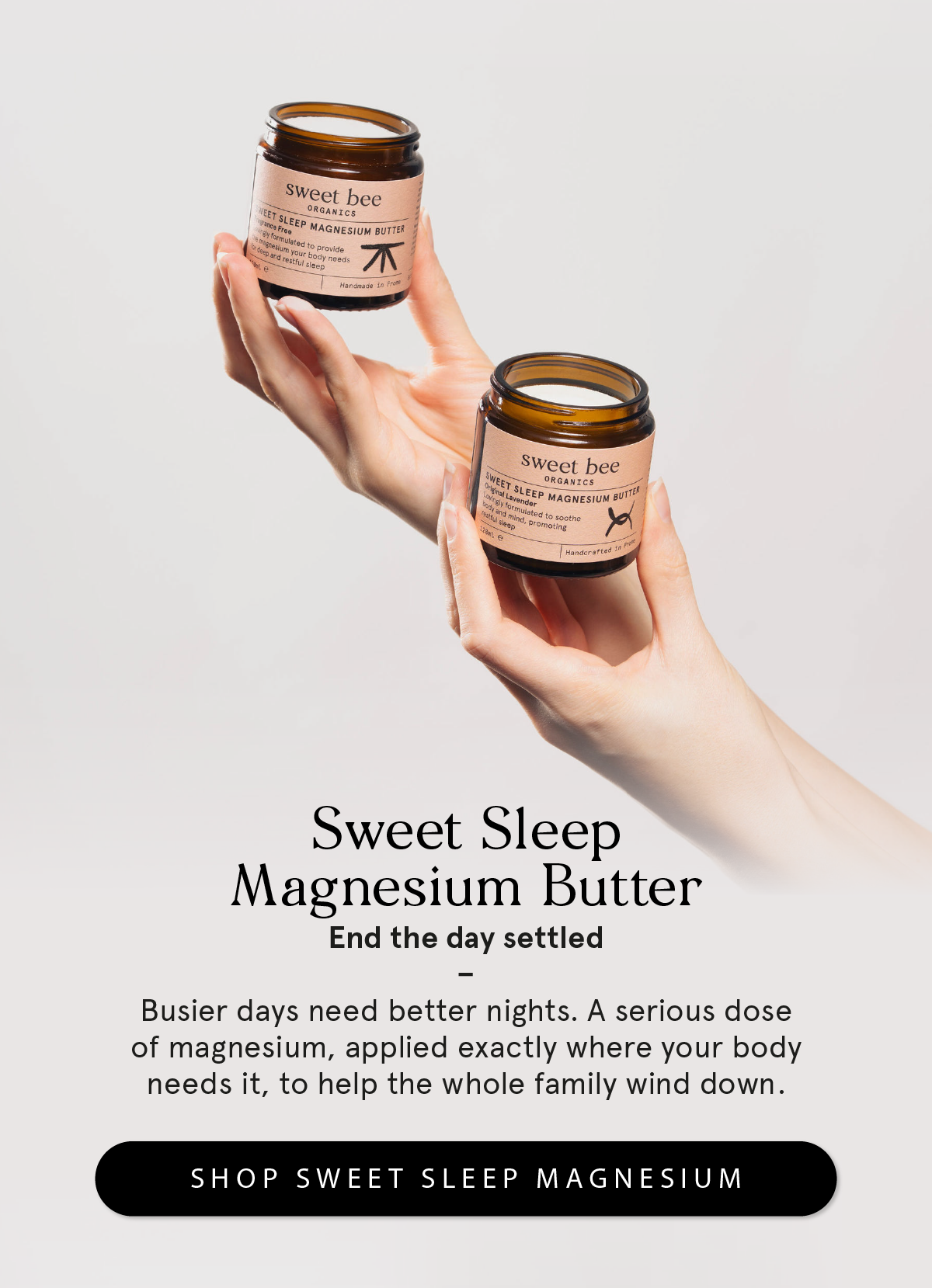 Sweet Sleep Magnesium Butter - end the day settled. Shop Sweet Sleep Magnesium