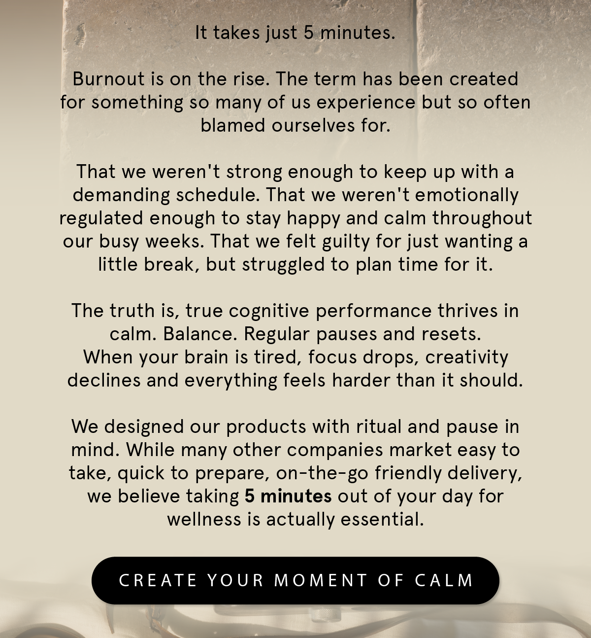 Five minutes can change everything