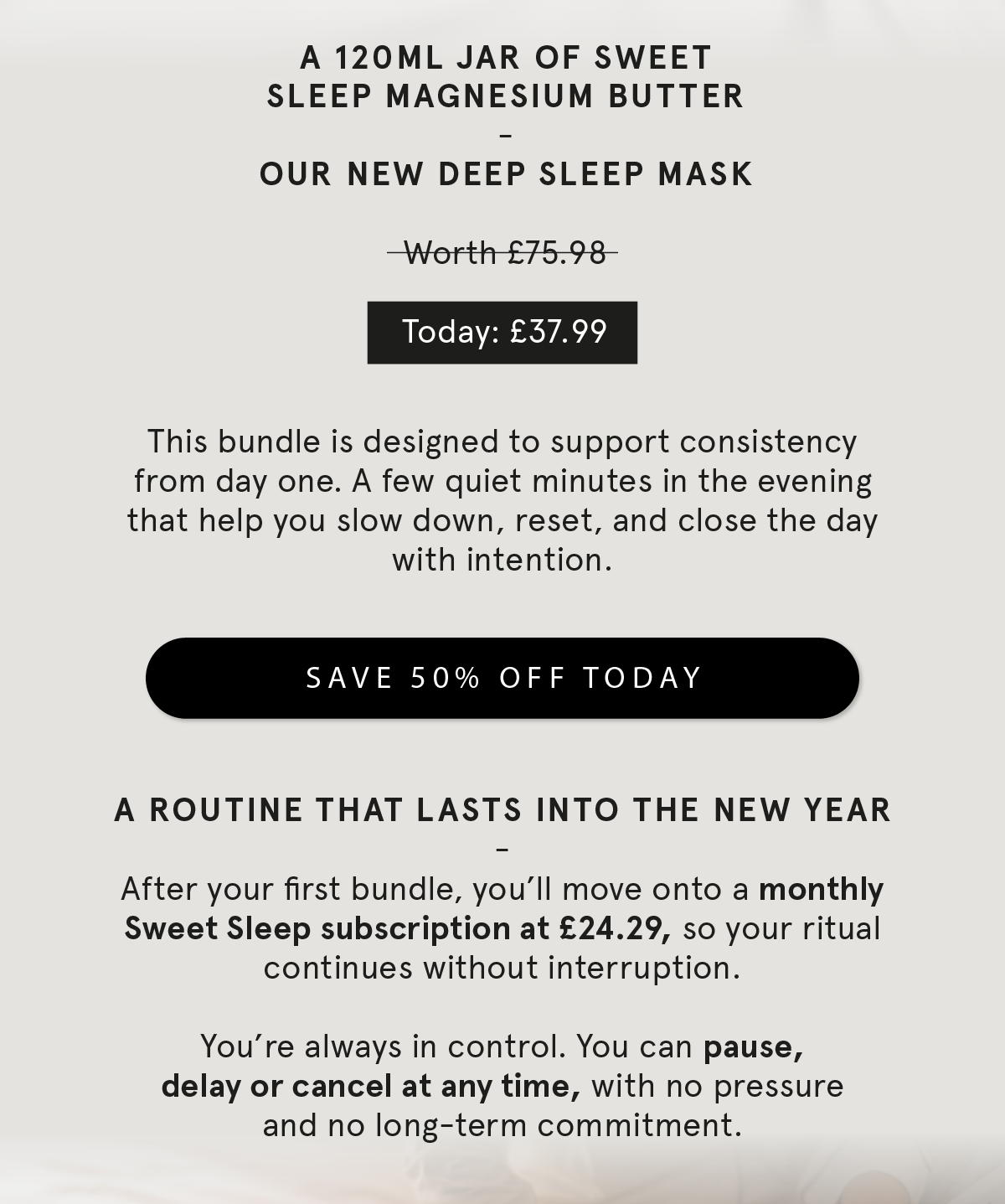 Gift yourself sleep this year