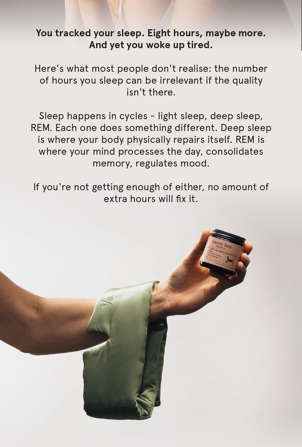 Deep sleep is where recovery really happens