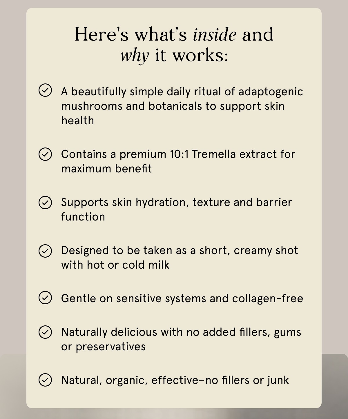 Here's what's inside and why it works: