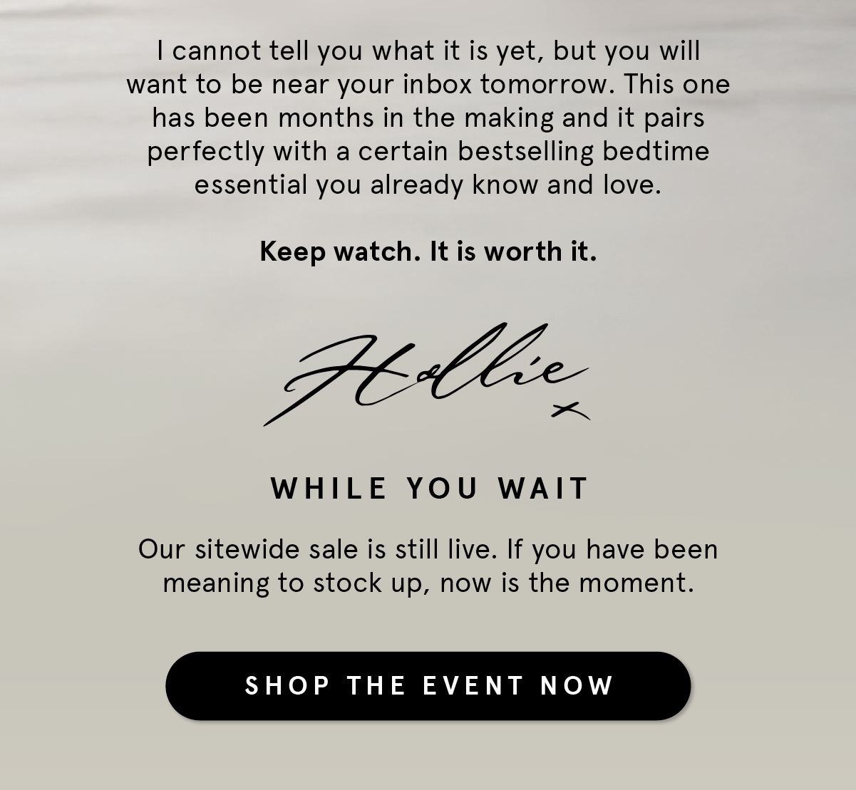 Something dreamy is coming