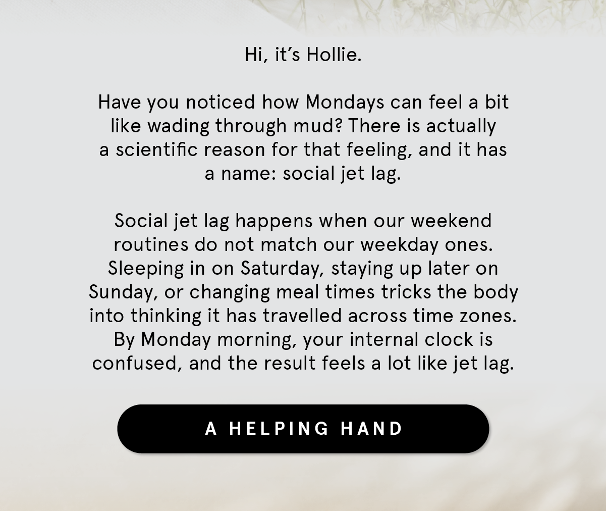 Finding Rhythm to your week
