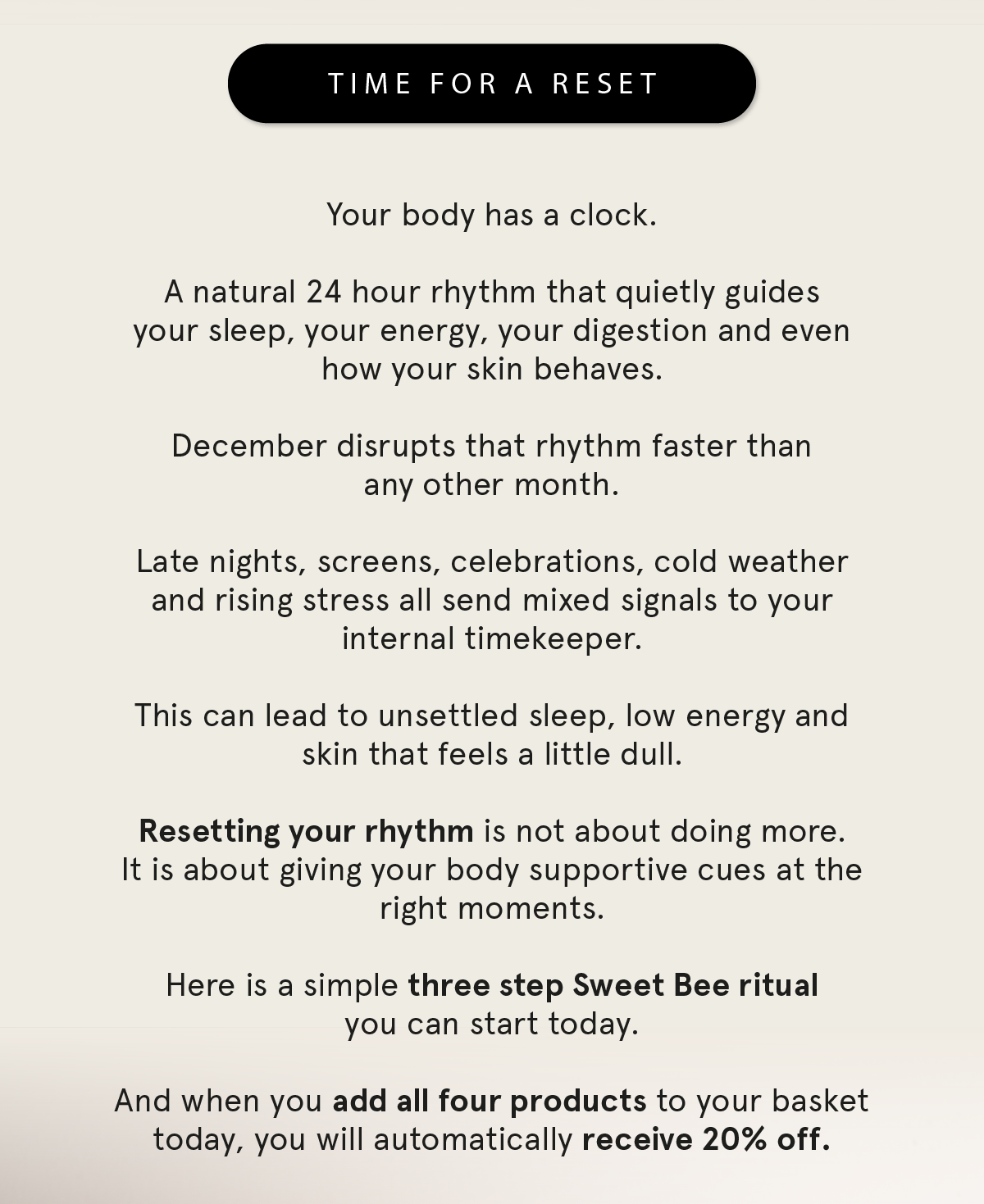 Three step ritual
