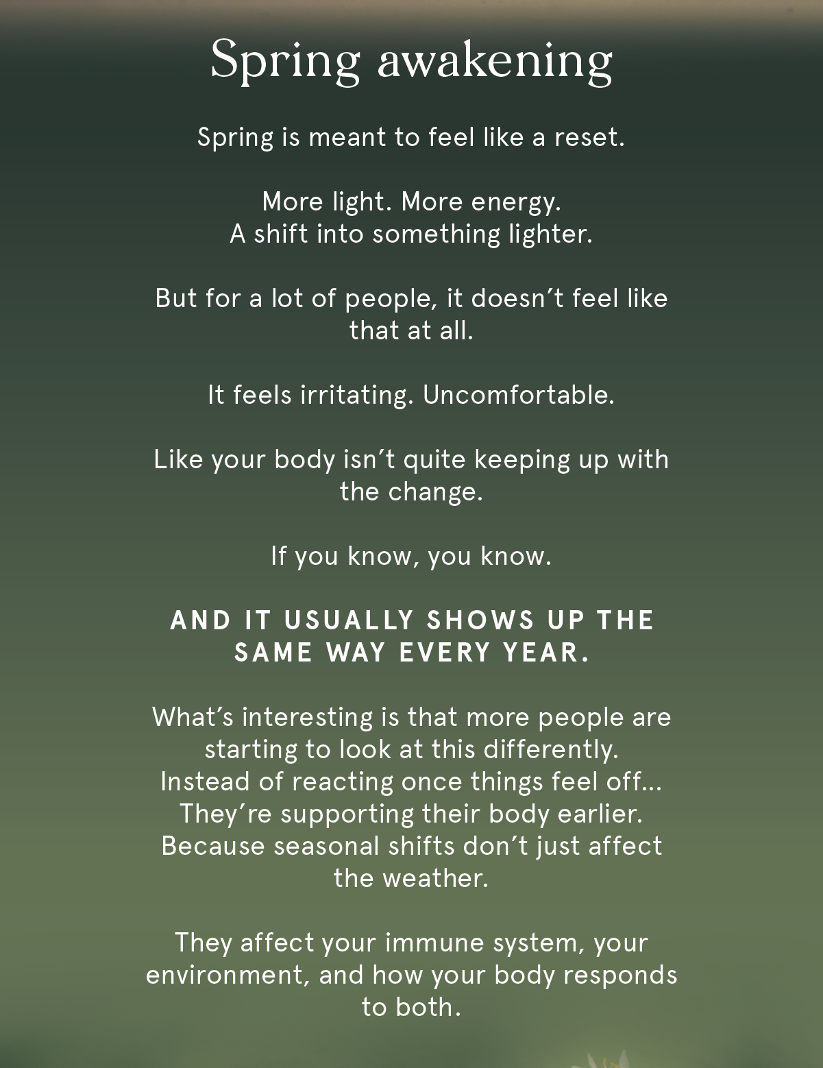 Springtime Soother Reset