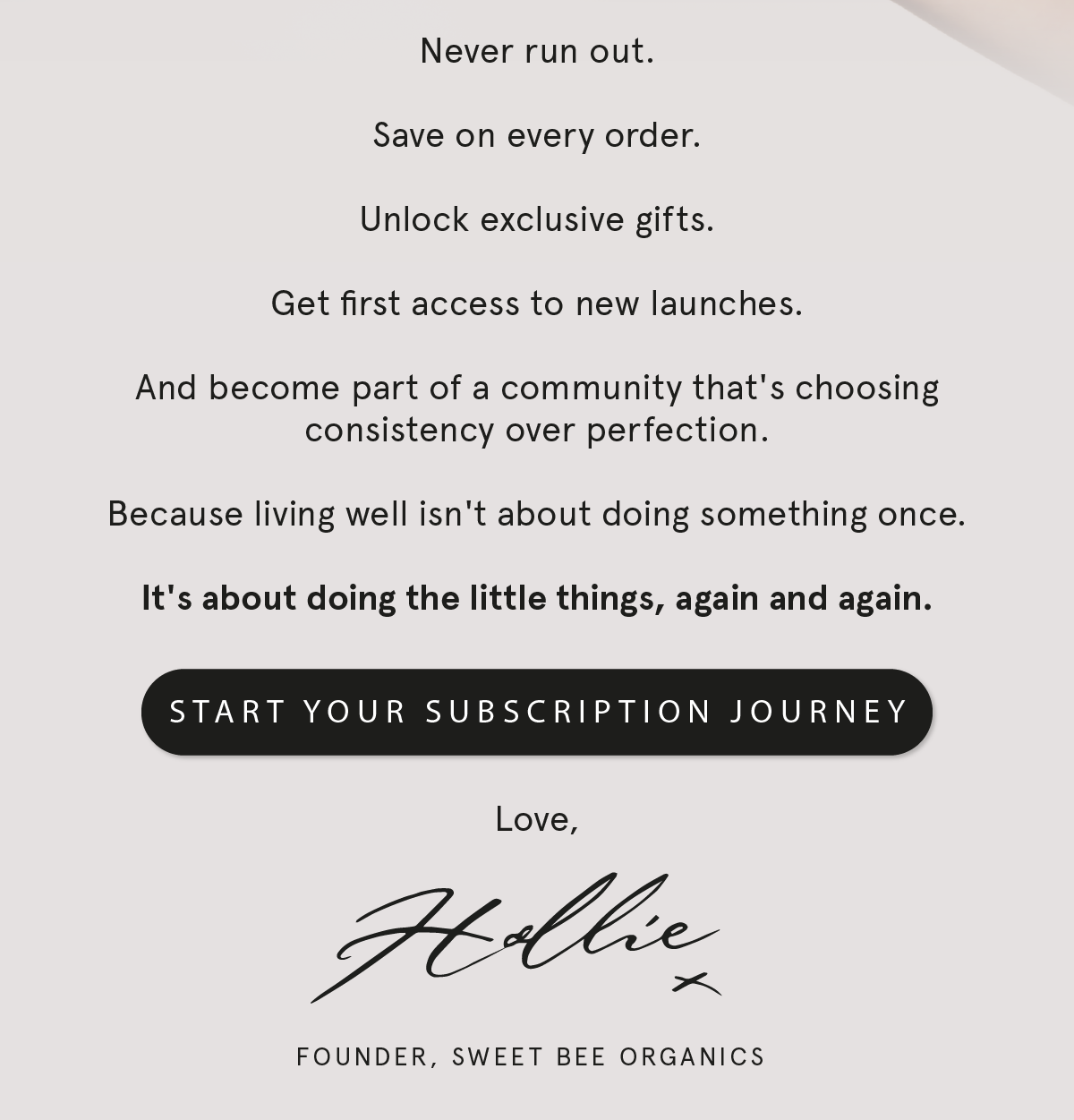 Start your subscription journey