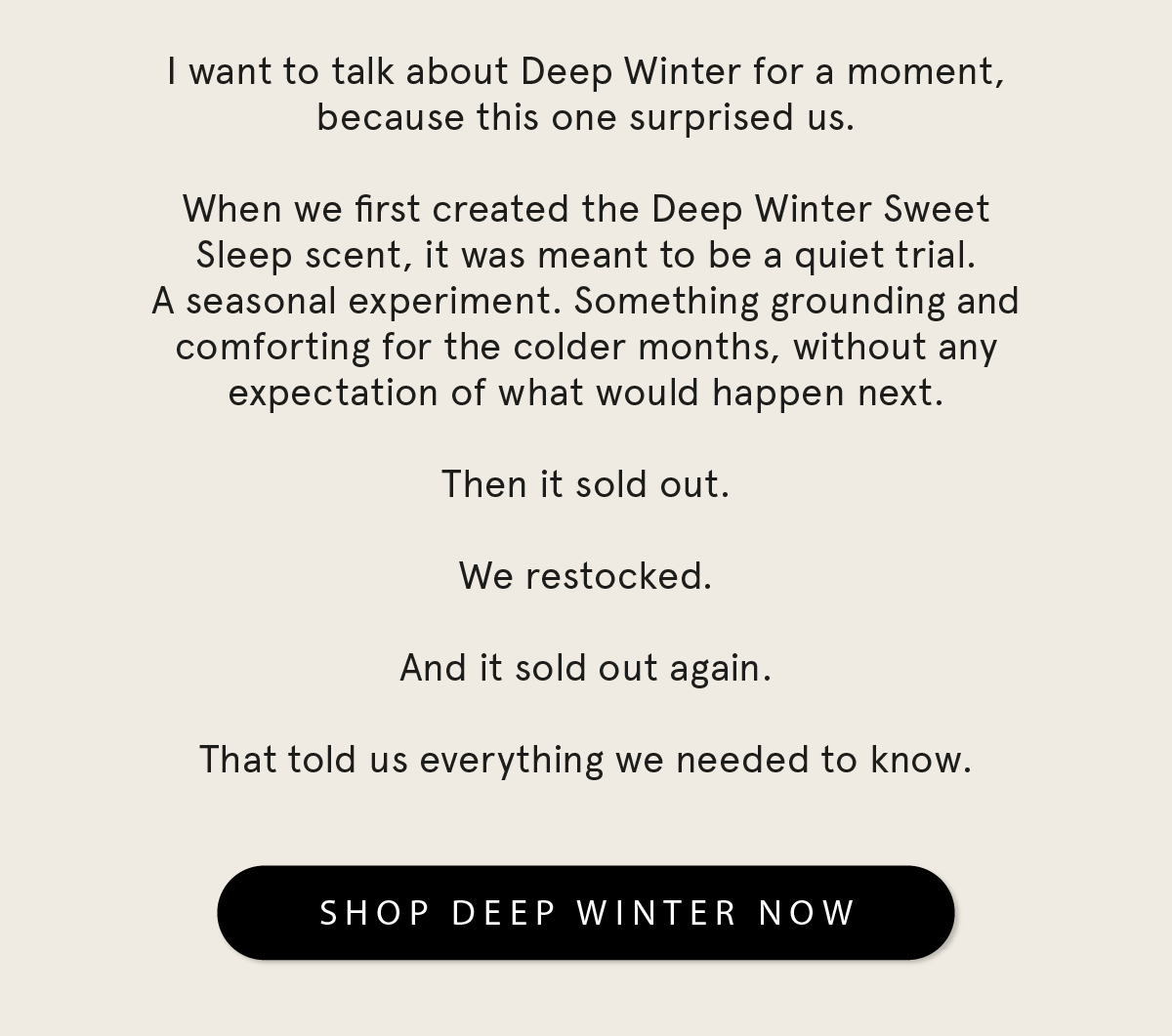 Save 20% on our most-loved winter scent