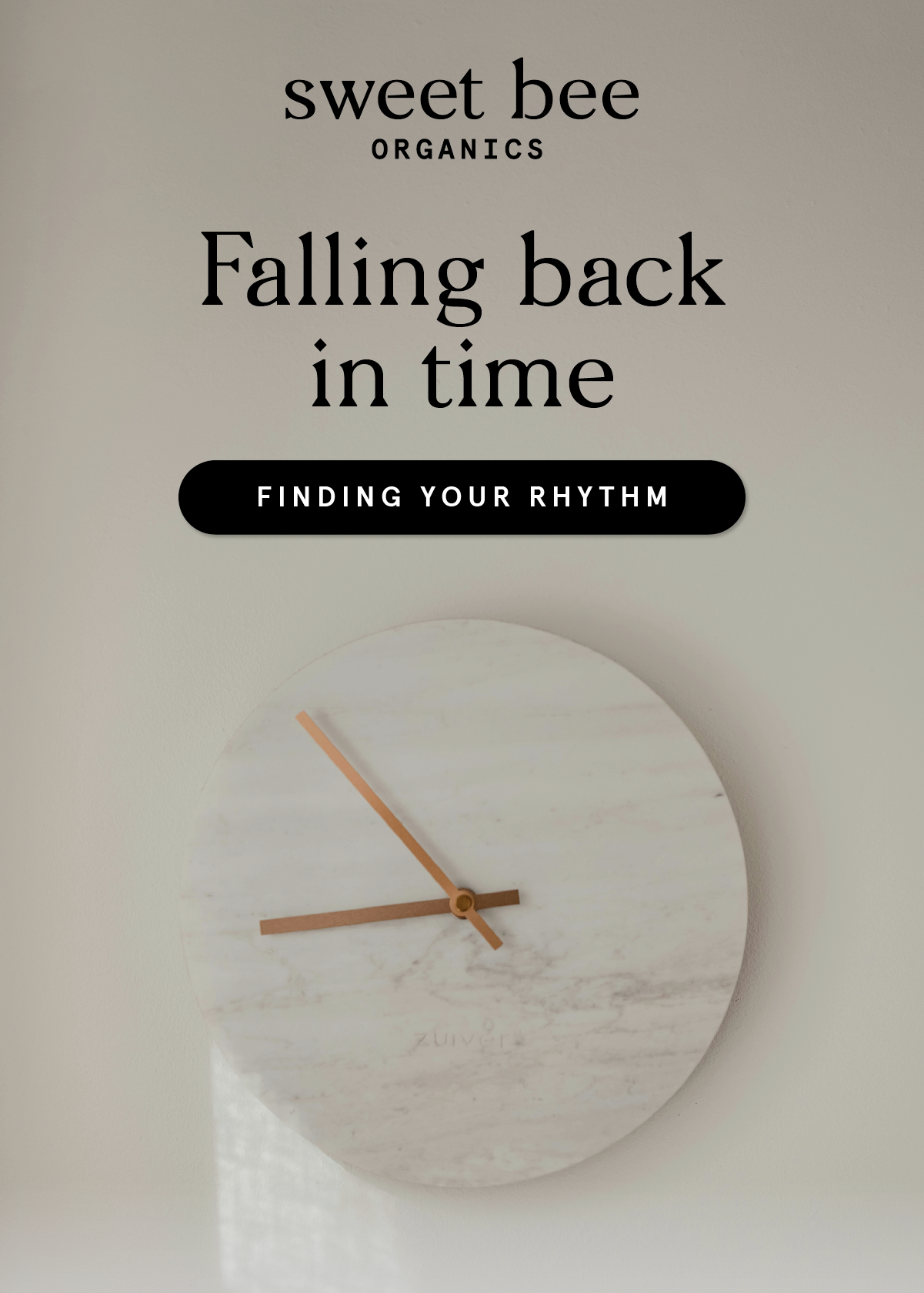 Falling back in time - finding your rhythm