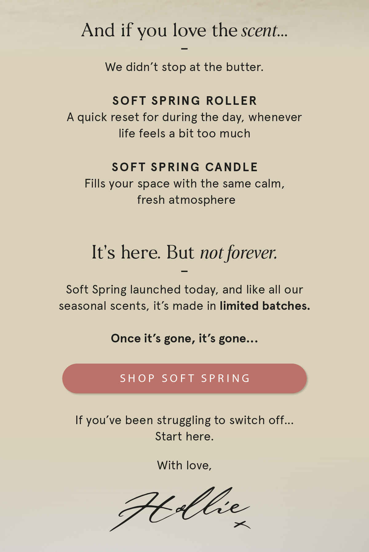 Soft Spring Has Arrived