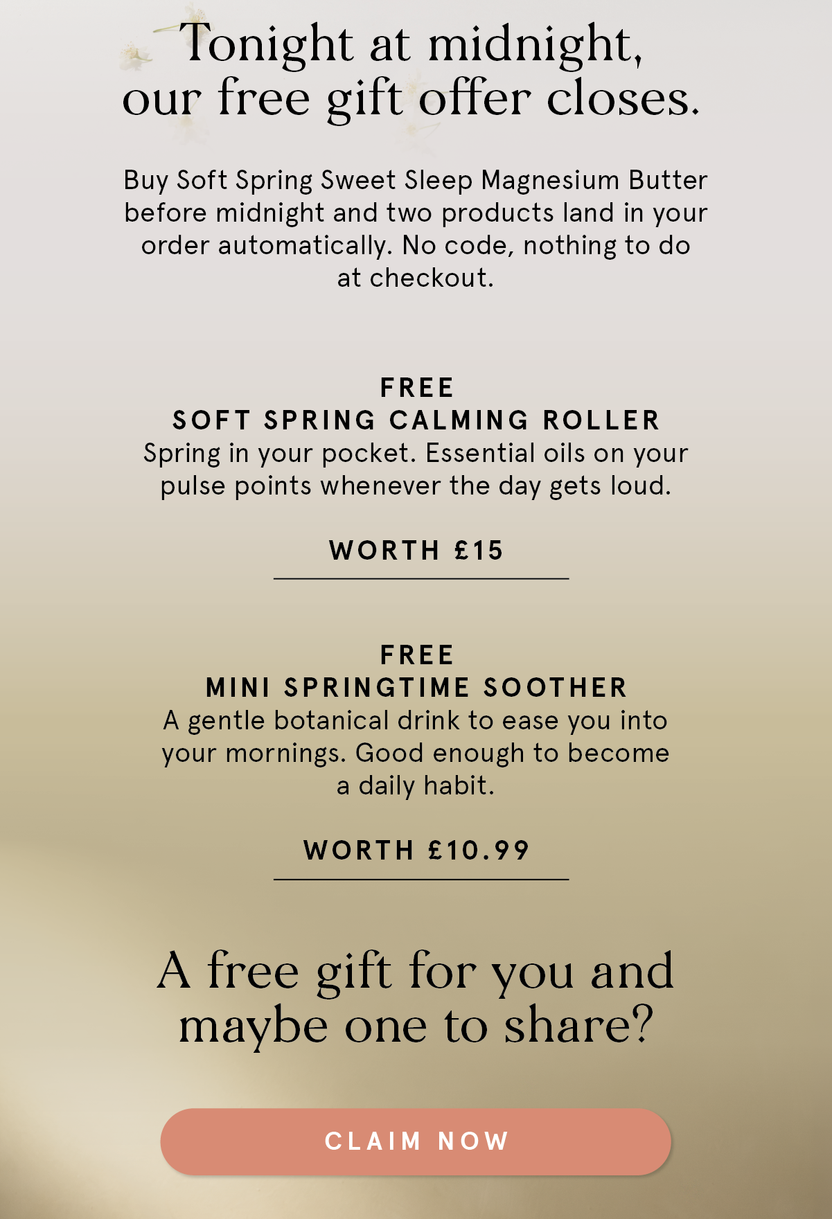 Free Gifts Last Chance