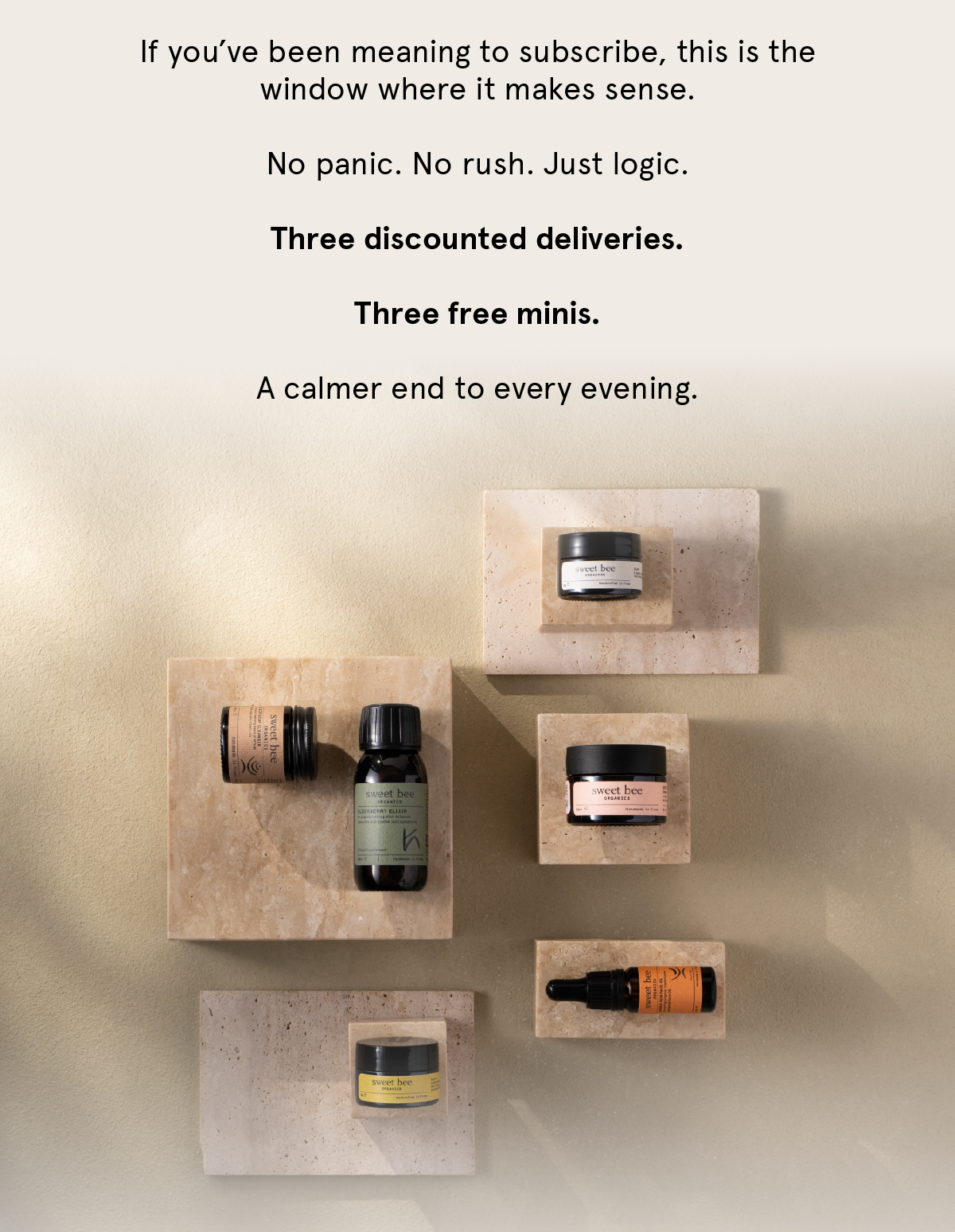 25% off and 3 FREE Minis