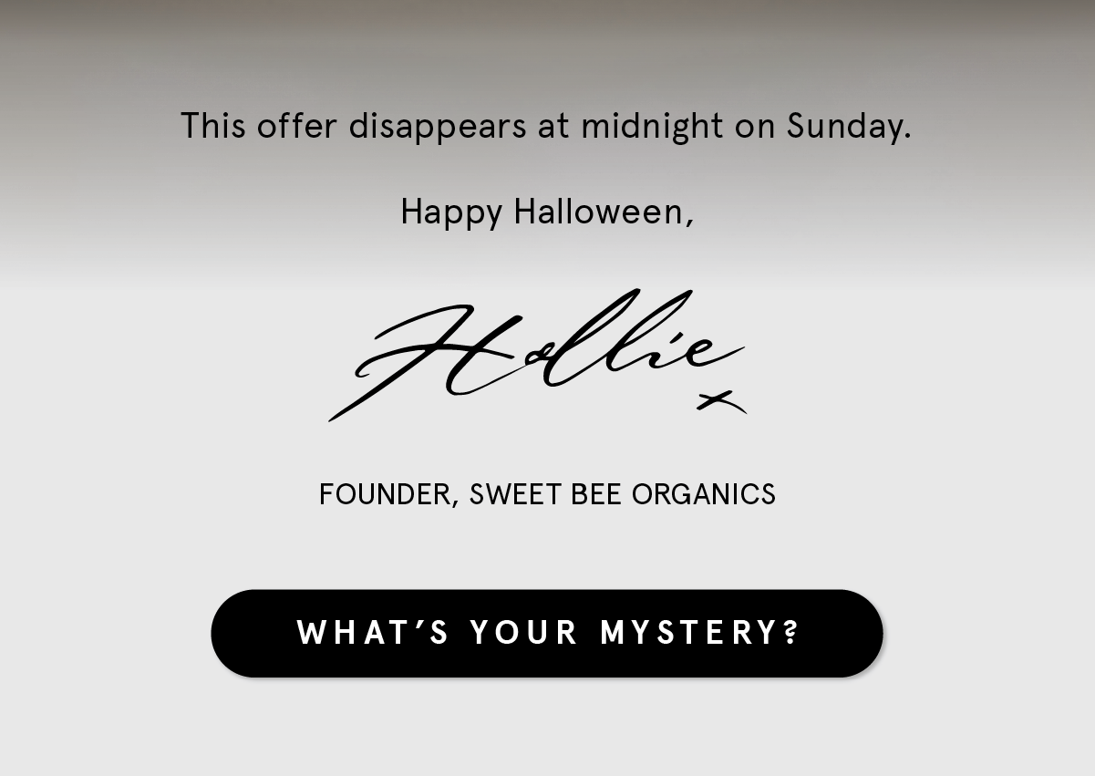 A mystery offer for you this weekend