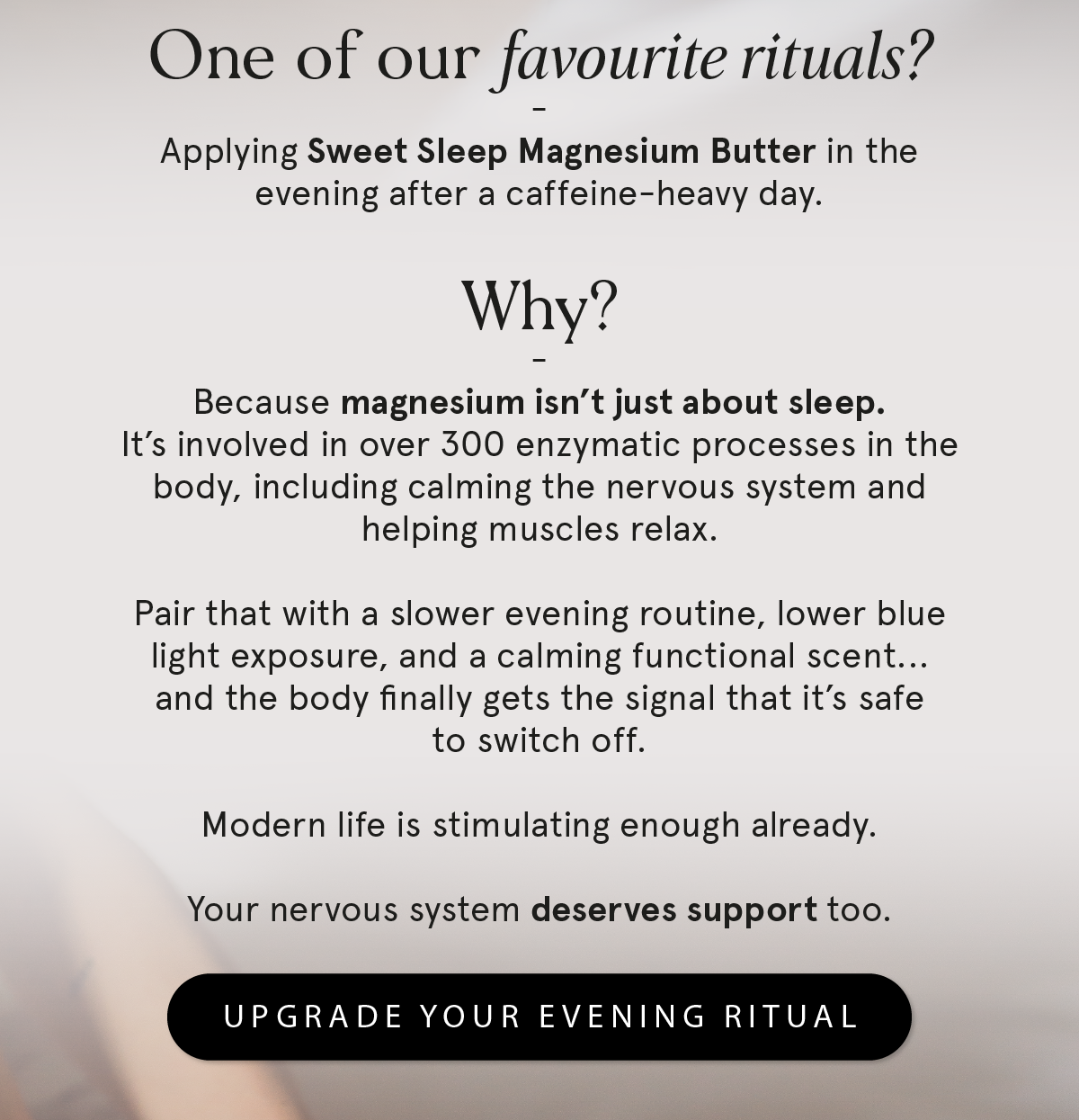 Struggling to switch off at night?