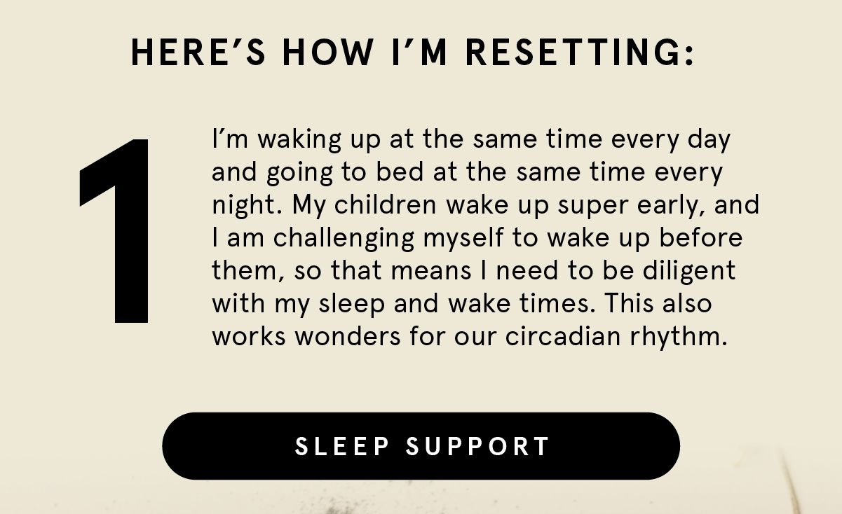 Here's how I'm resetting