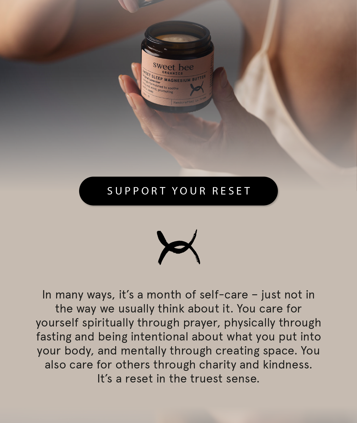 Slowing down and reconnecting and caring deeply