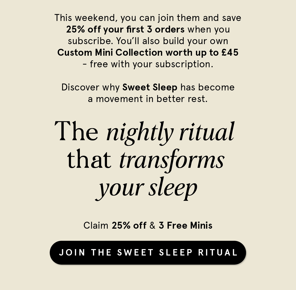 Over 500,000 Sweet Sleeps Sold!