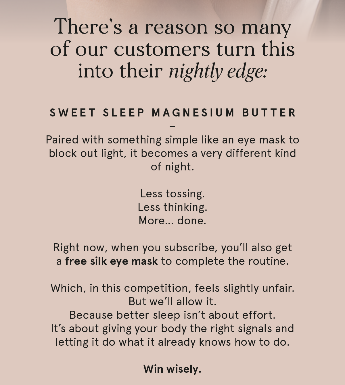 The secret cheat to winning (yes, really)