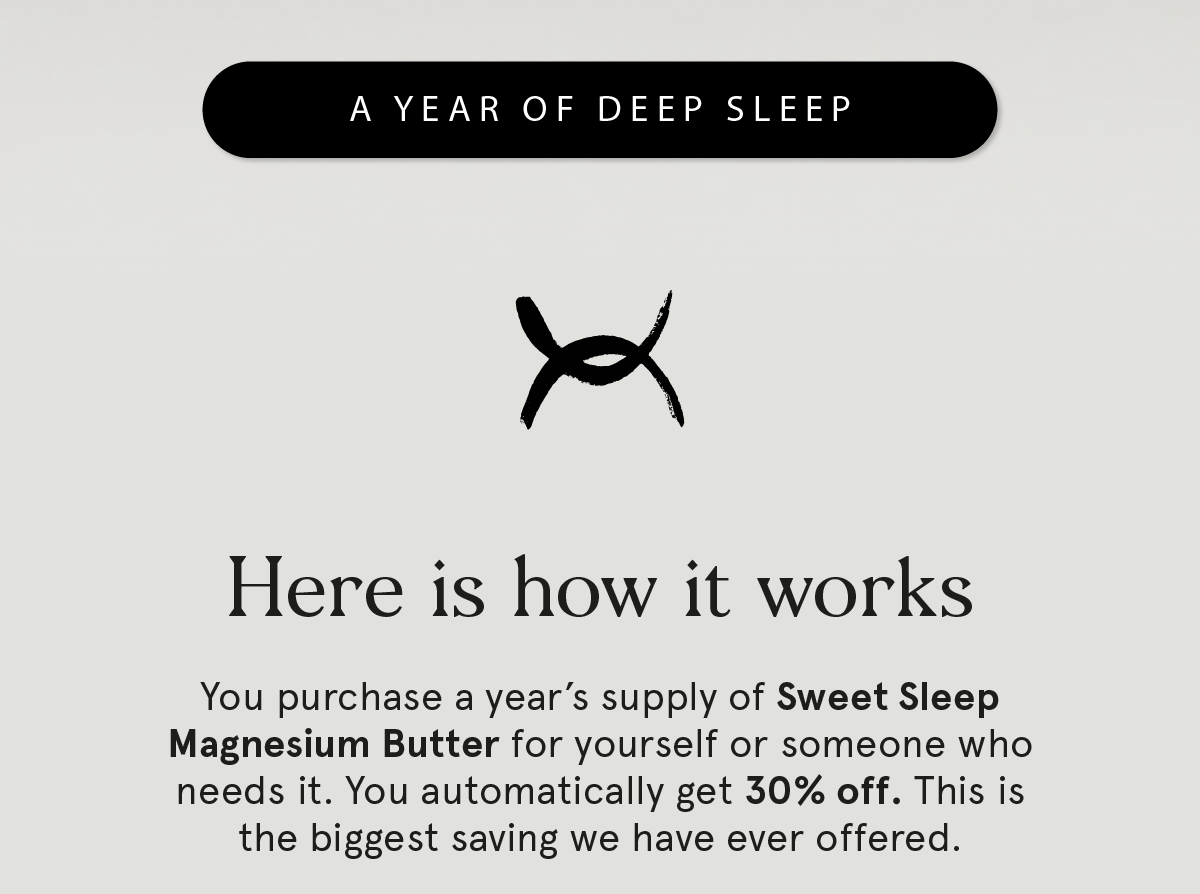 A full year of sleep 