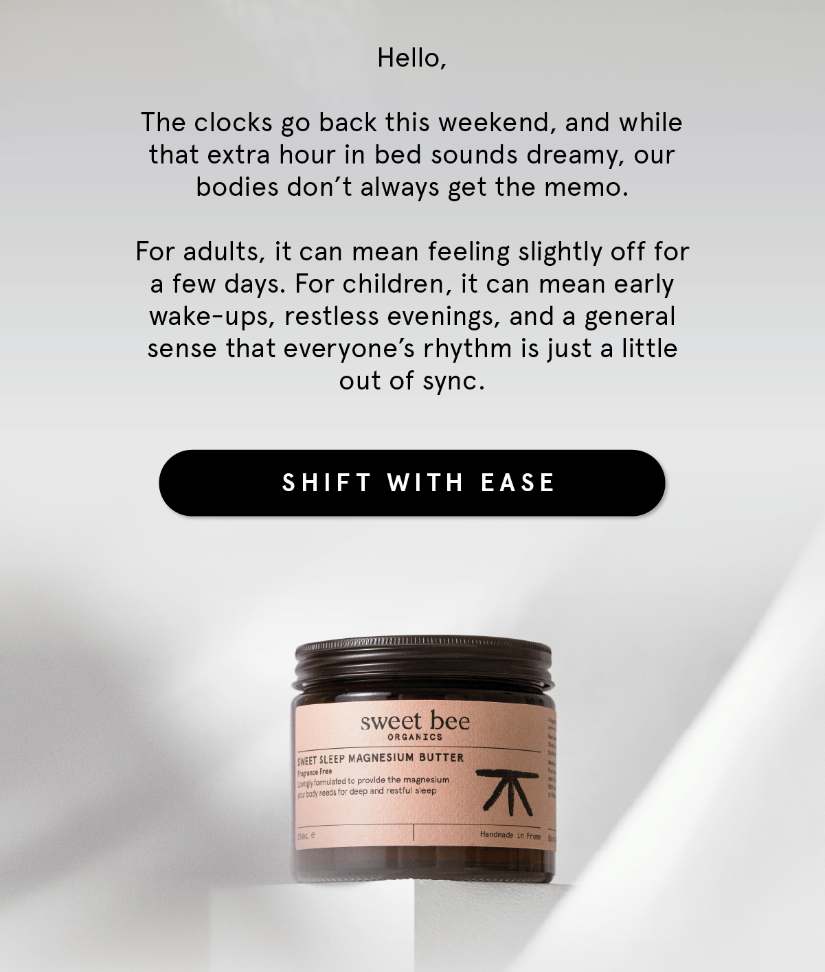 Falling back in time - finding your rhythm