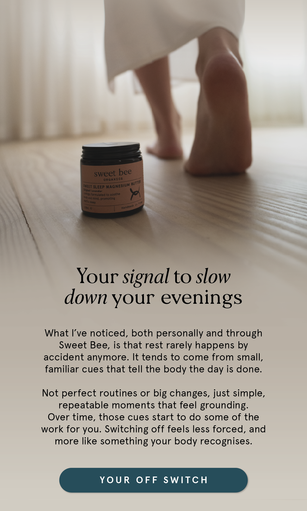 The art of switching off