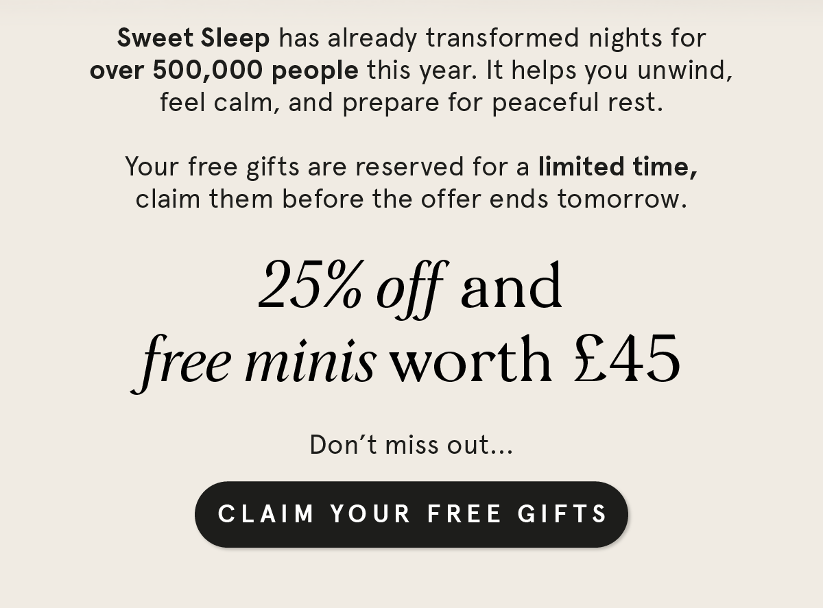 25% off and 3 FREE Minis