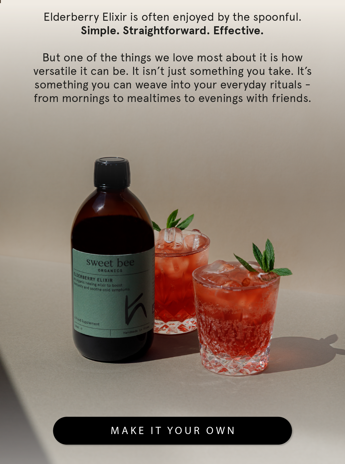 The many ways to enjoy Elderberry Elixir