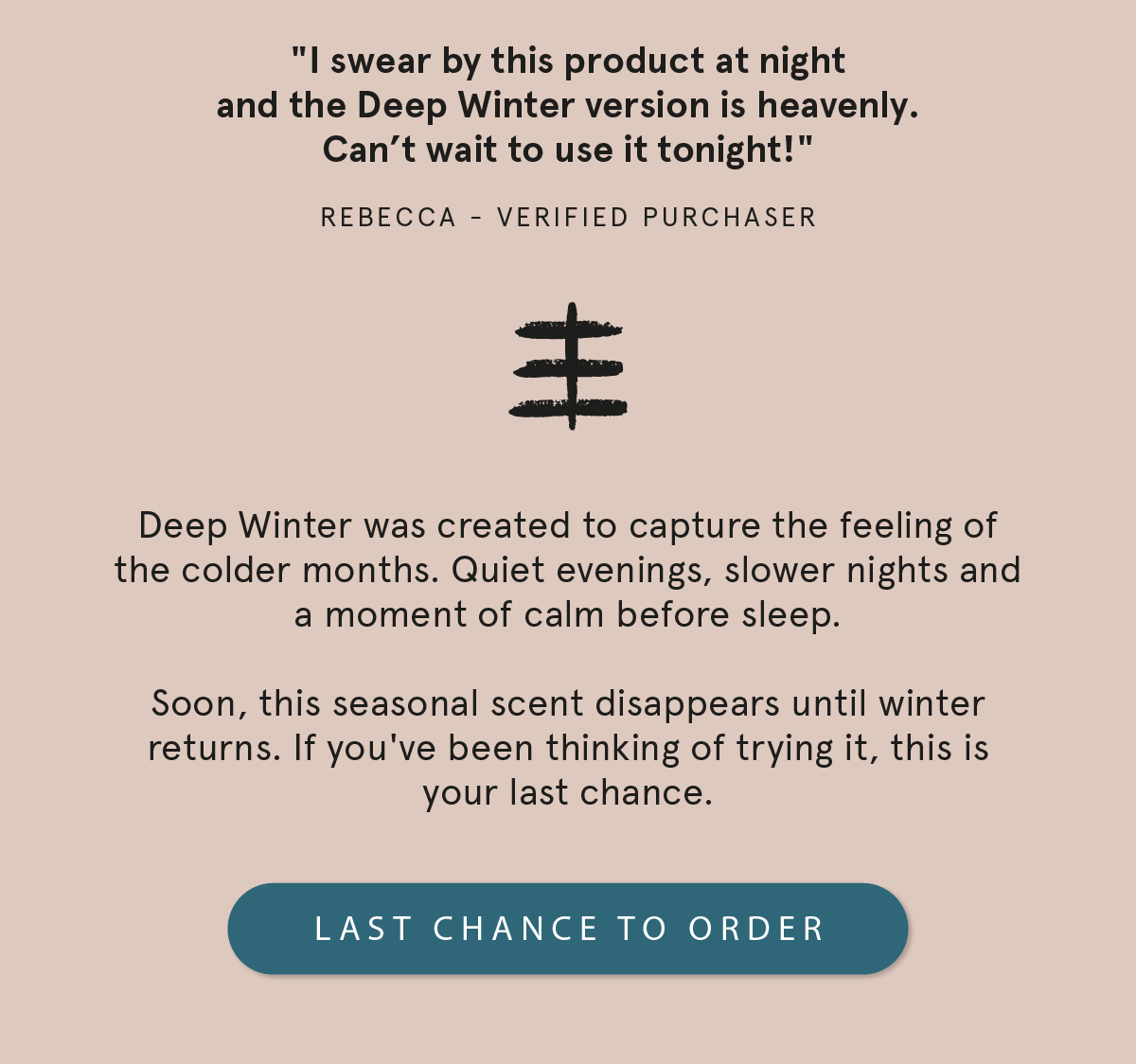 Saying Goodbye to Deep Winter