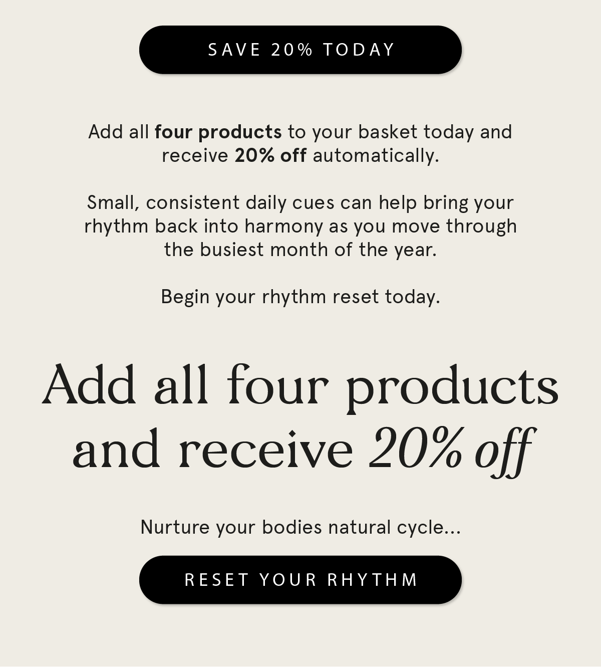 Three step ritual