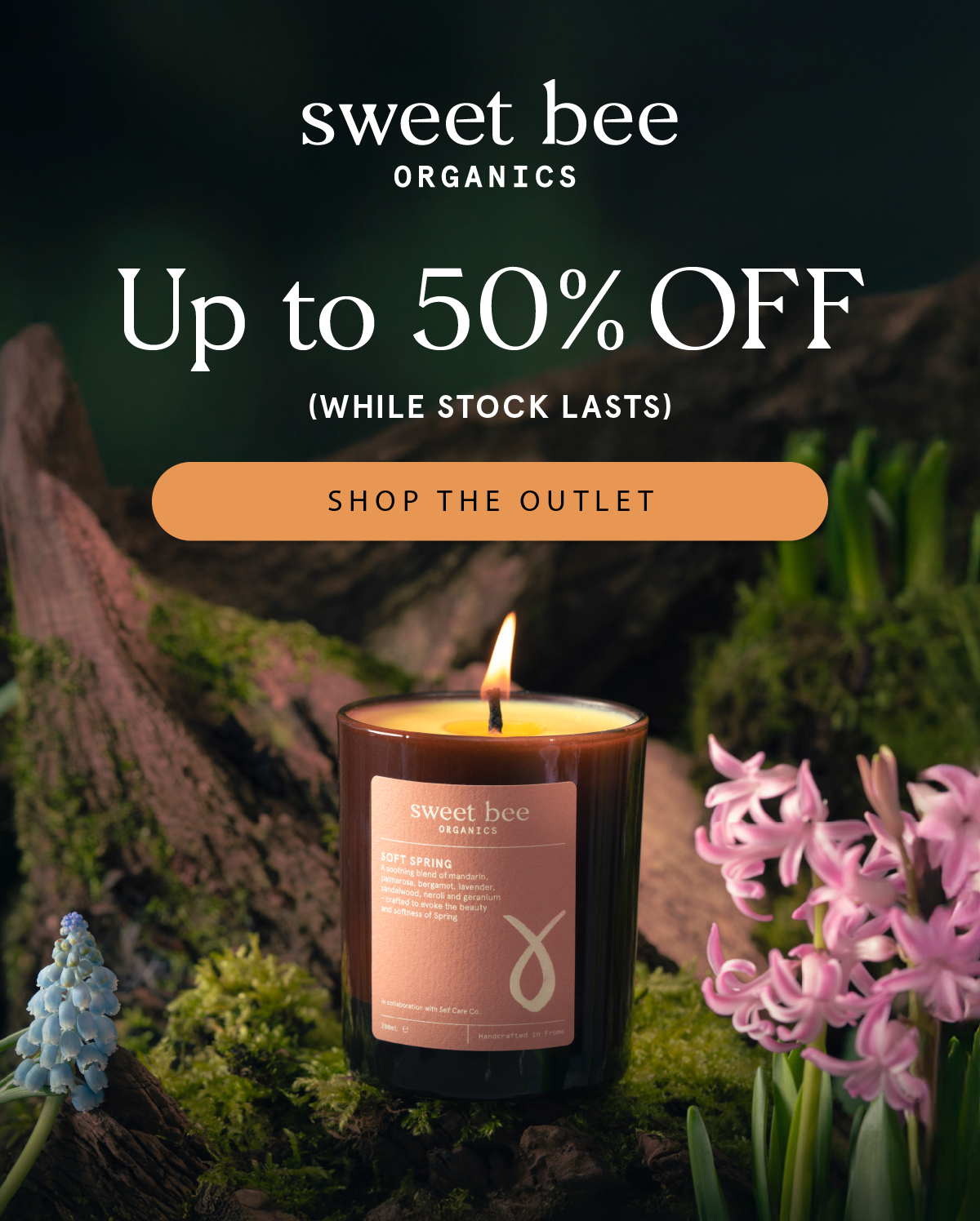 Up to 50% off, while stock lasts. Shop the outlet.